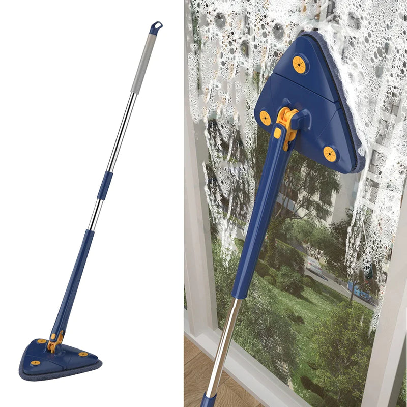 360° Rotatable Adjustable Cleaning Mop Extendable Triangle Mop With Long Handle Hand