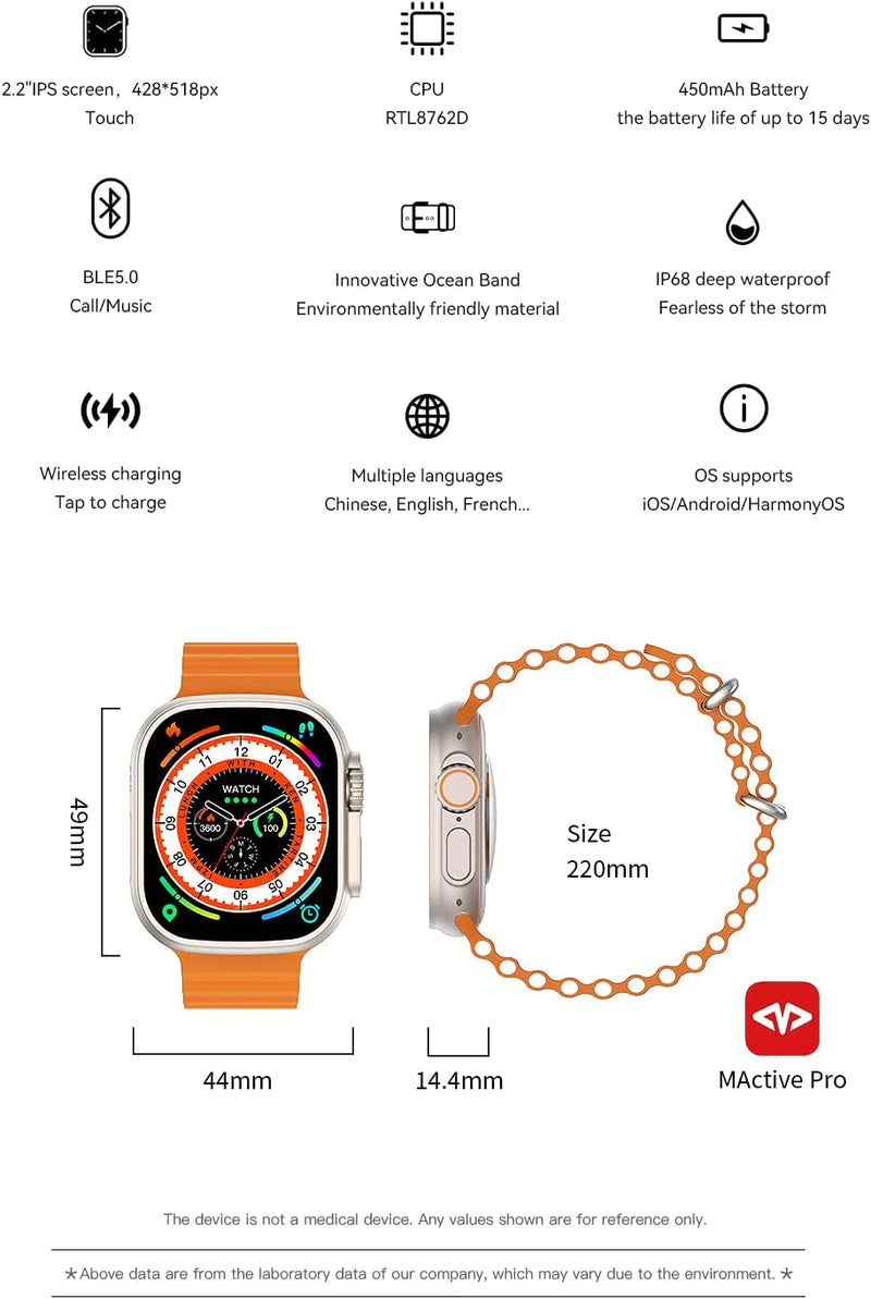 Smart Watch ZT8 Ultra